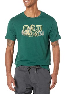 GAP Mens Vintage Logo Short Sleeve T-Shirt T Shirt  19-5414 TCX  US
