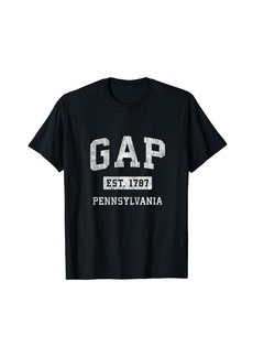 Gap Pennsylvania PA Vintage Athletic Sports Design T-Shirt