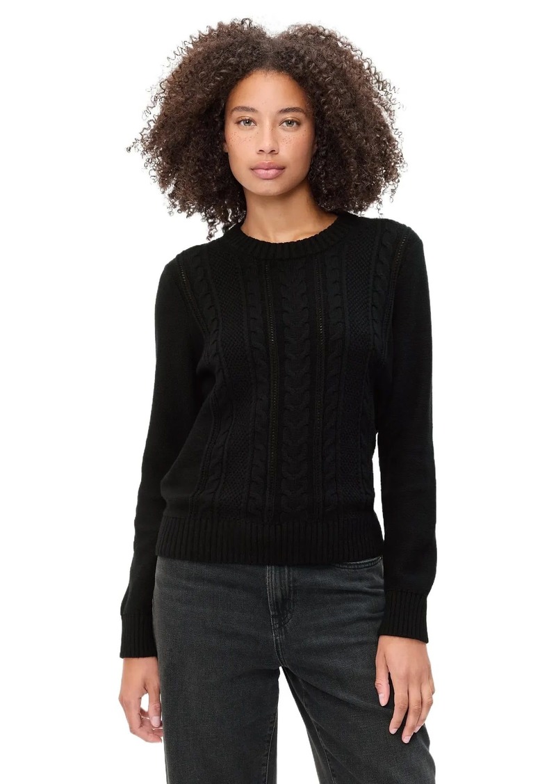 GAP Womens Cable Crewneck Sweater  L