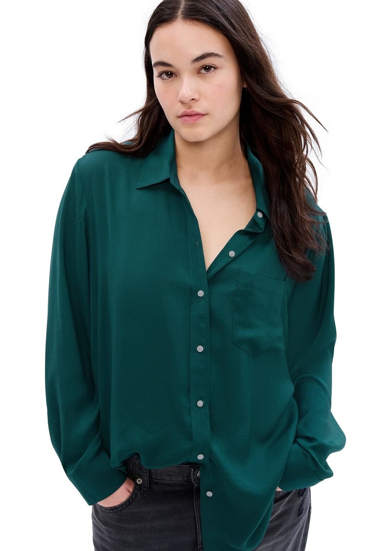 GAP womens Easy Shirt Blouse  19-5414 Tcx  US