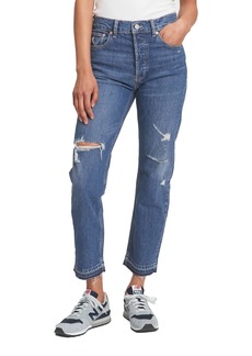 GAP Womens High Rise Cheeky Straight Jeans Medium WASH