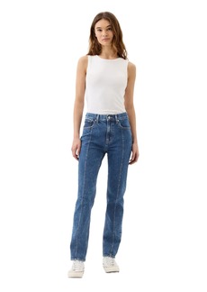 GAP Womens High Rise Straight Fit Denim Jeans