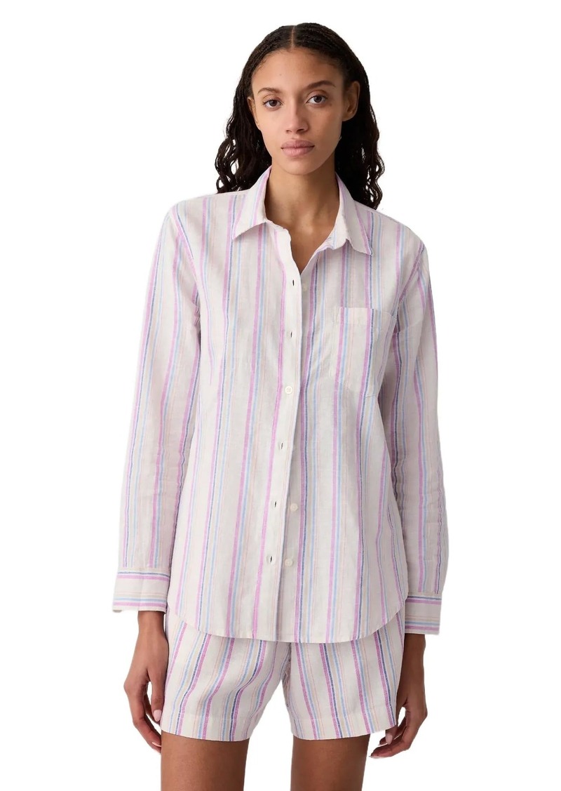 GAP Womens Linen Easy Shirt  S