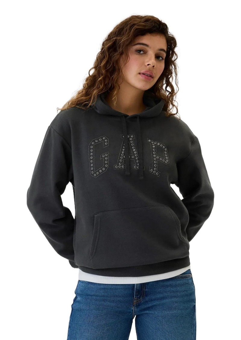 GAP Womens Logo Hoodie Hooded Pull-on Sweatshirt  M