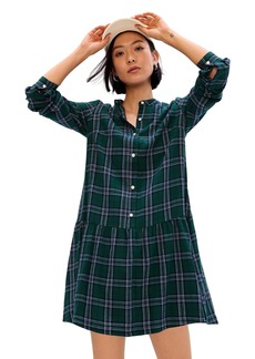 GAP Womens Long Sleeve Plaid Casual Dress   US