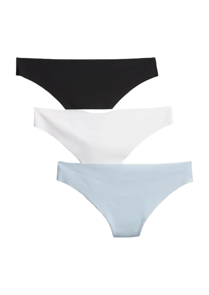 GAP womens No Show Thong Panties Optic White 2  US