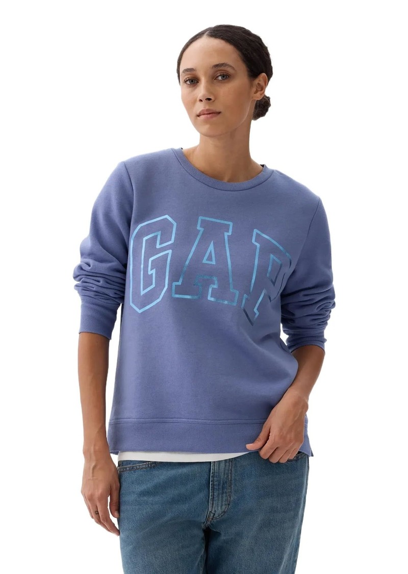 GAP Womens Pull-On Logo Crew Sweatshirt  M