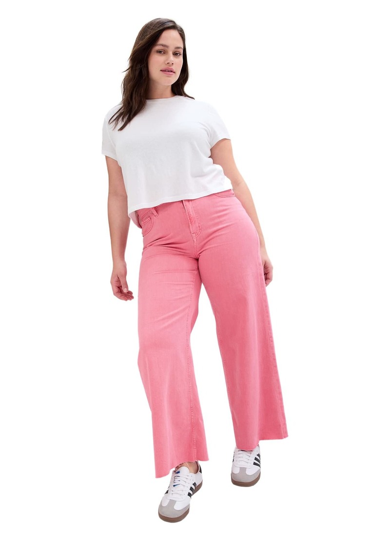 GAP Womens Wide Leg Jeans Phlox Pink 17-2627 TCX REG