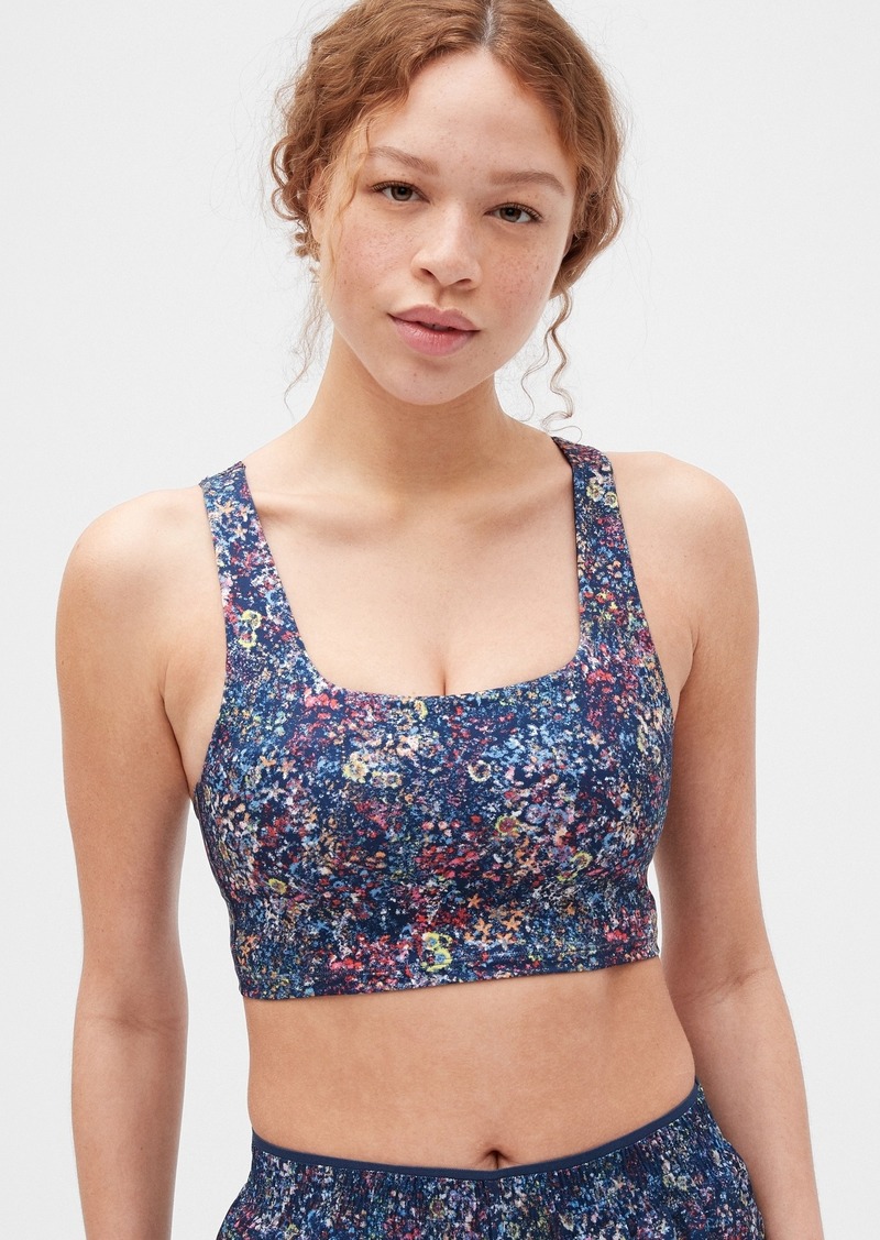 square neck sports bra