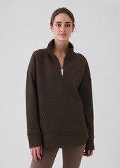 GapFit Quilted Jacquard Half-Zip Pullover