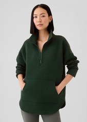 GapFit Quilted Jacquard Half-Zip Pullover