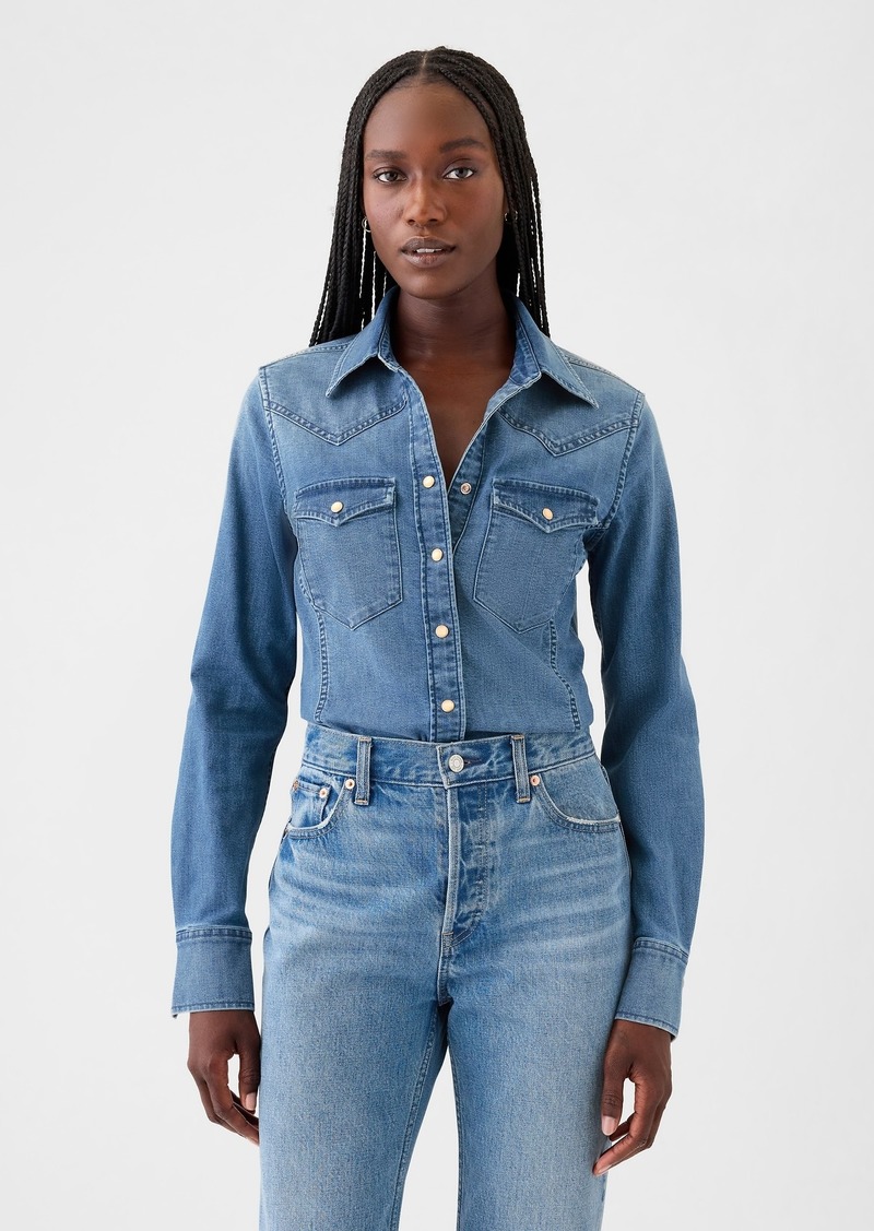 GapHeritage Denim Western Shirt