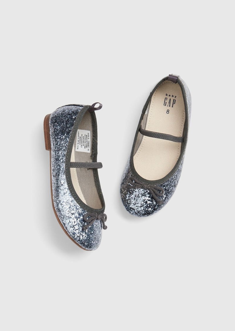 gap glitter ballet flats