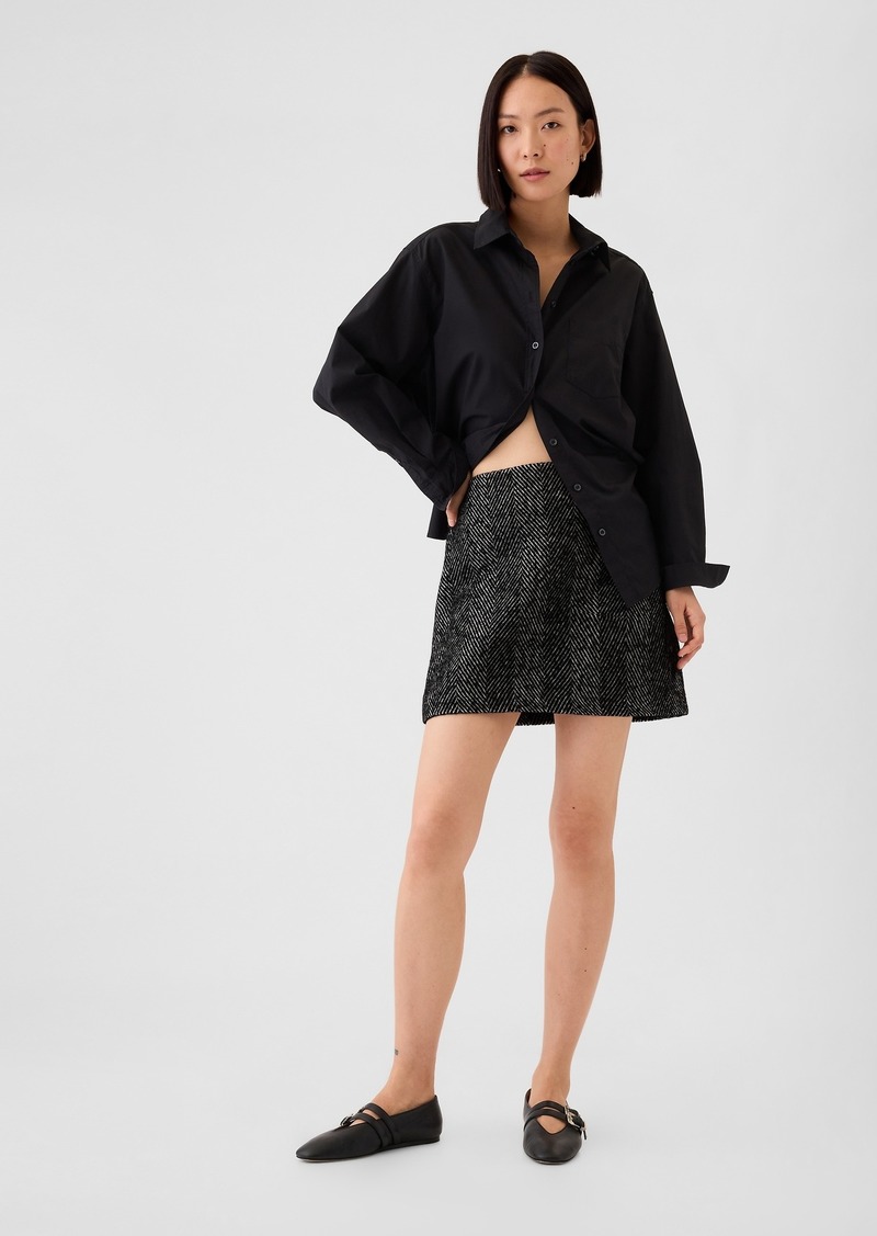 Gap Herringbone Mini Skirt