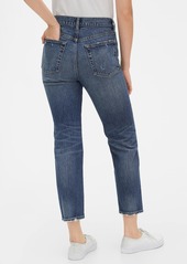 Gap High Destructed Rise Cheeky Straight Jeans