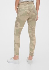 Gap High Rise Camo True Skinny Ankle Jeans with Secret Smoothing Pockets
