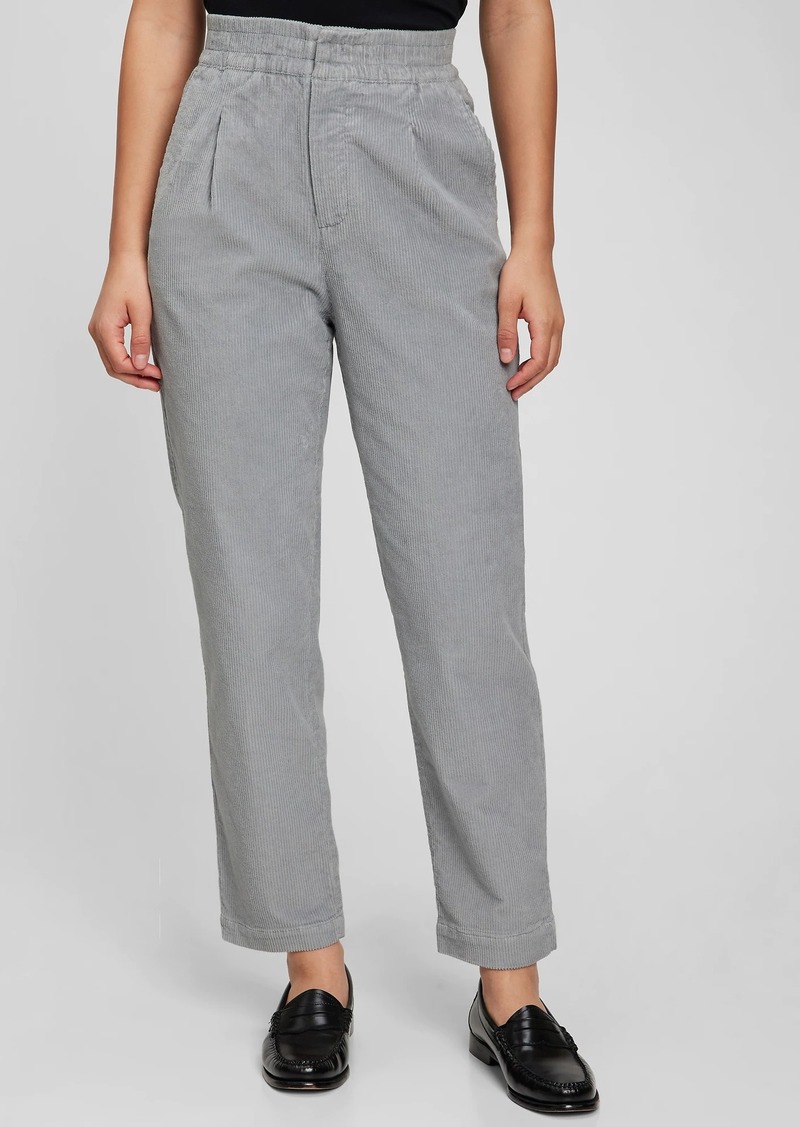 gap high rise corduroy joggers