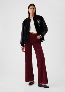 Gap High Rise Corduroy Stride Wide-Leg Pants