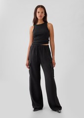 Gap High Rise Crinkle Texture Pull-On Cargo Pants
