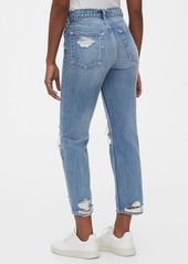 Gap High Rise Destructed Cheeky Straight Jeans