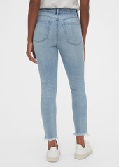 Gap High Rise Destructed True Skinny Ankle Jeans with Secret Smoothing Pockets With Washwell&#153