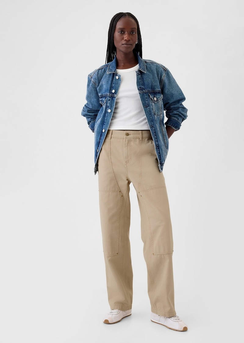 Gap High Rise Double-Knee Carpenter Pants