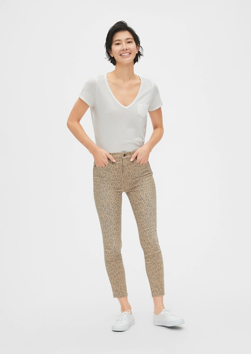 gap leopard jeans