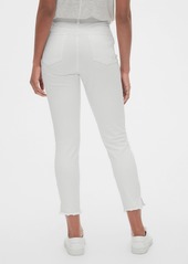 Gap High Rise True Skinny Ankle Jeans with Distressed Detail