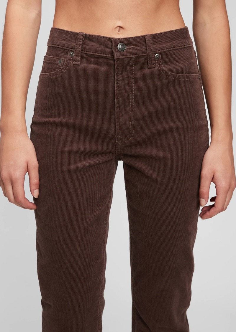 Gap High Rise Vintage Slim Cords With Washwell