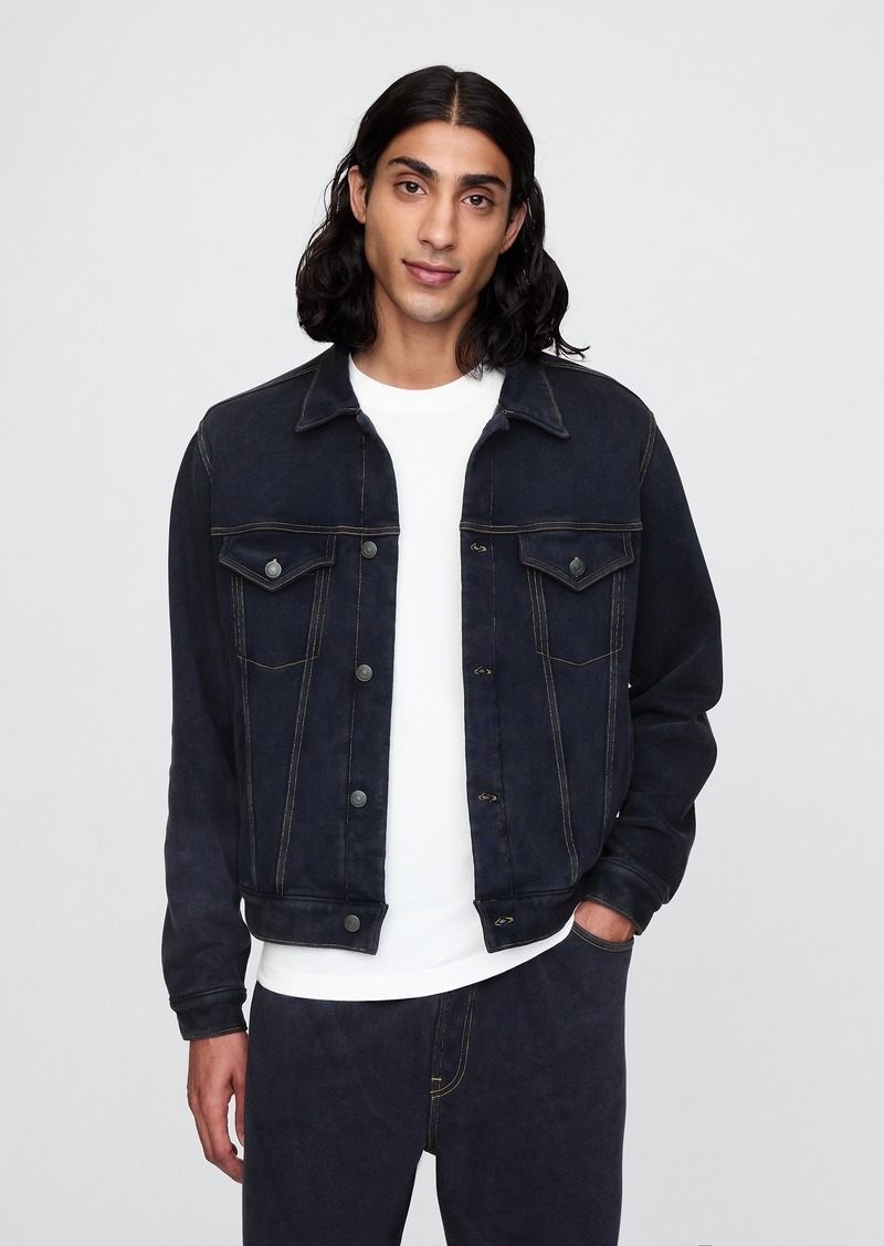 Gap Icon Heavyweight Sweatshirt Denim Jacket