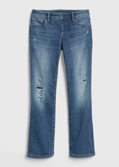Gap Kids Destructed Boot Jeans with Stretch