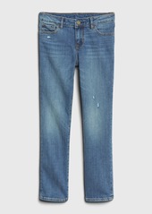 Gap Kids Distressed Straight Jeans with Stretch