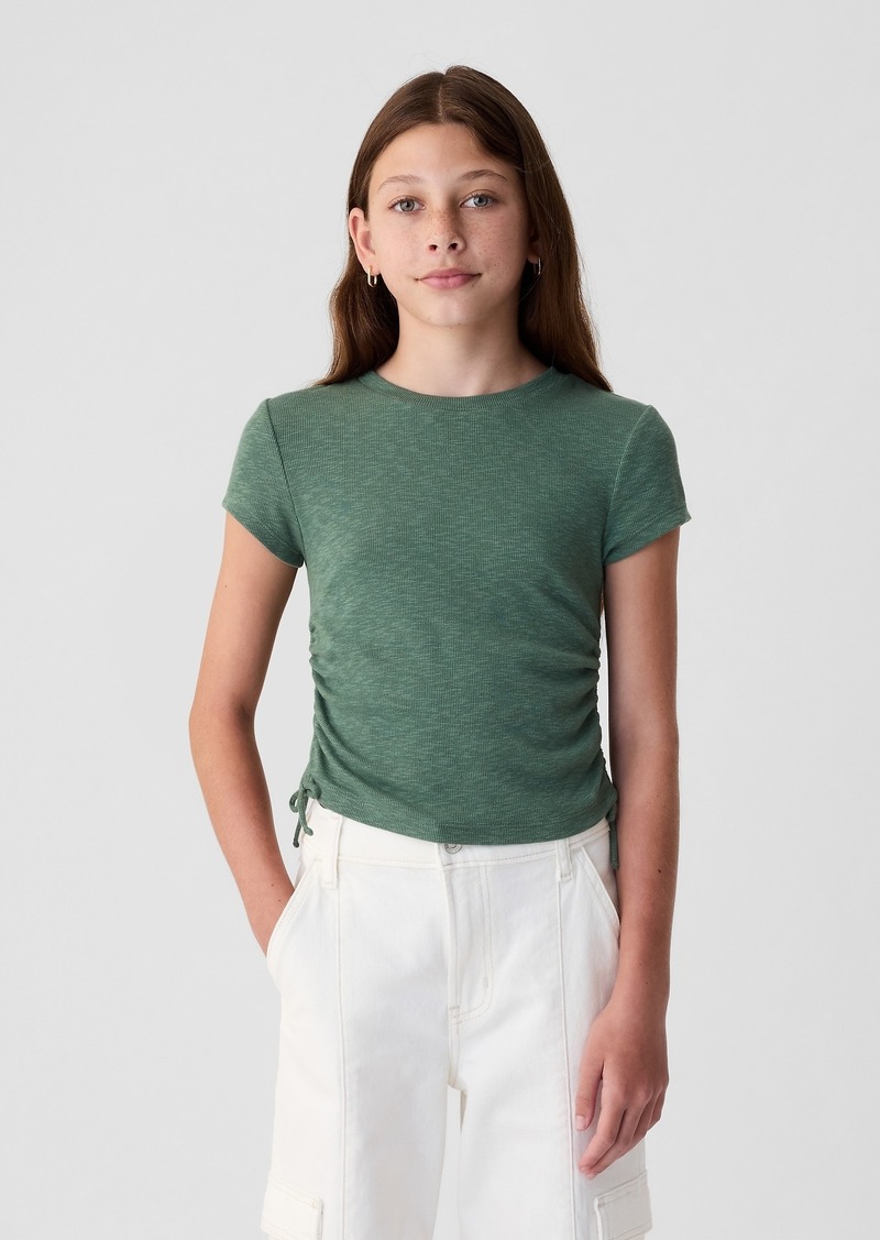 Gap Kids Essential Rib Ruched T-Shirt