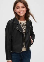 gap faux leather moto jacket