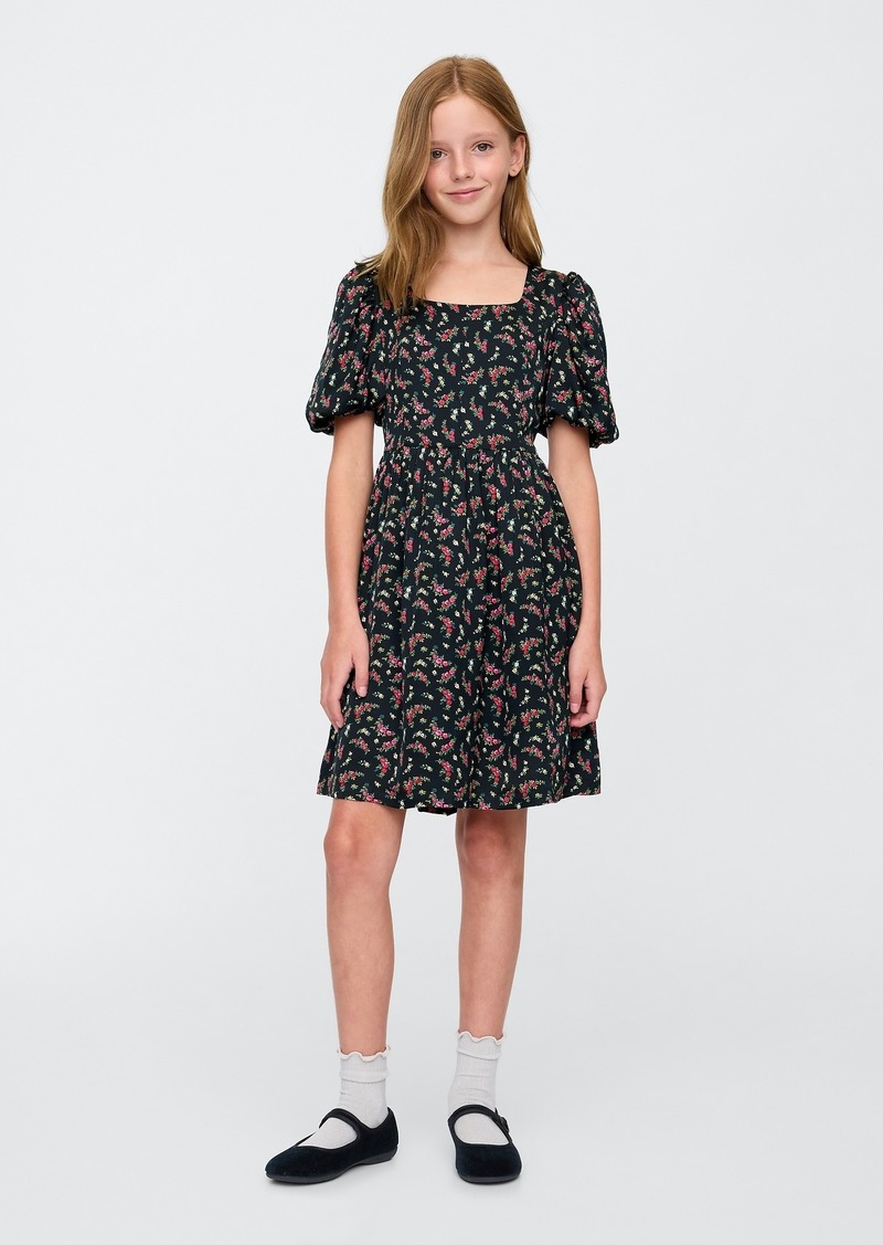 Gap Kids Floral Puff Dress