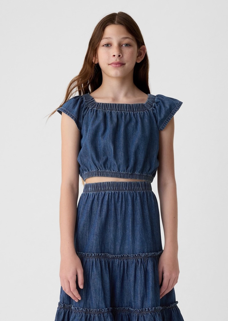 Gap Kids Flutter Denim Top