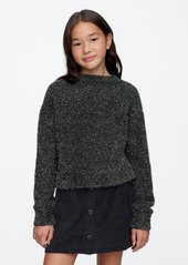 Gap Kids Fuzzy Metallic Crewneck Sweater