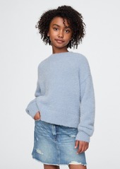 Gap Kids Fuzzy Metallic Crewneck Sweater