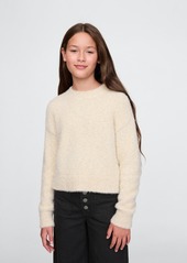 Gap Kids Fuzzy Metallic Crewneck Sweater