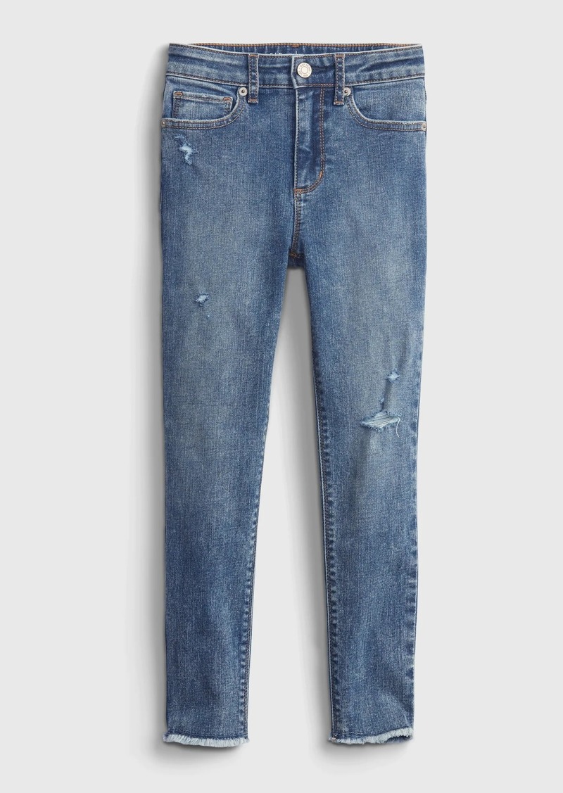 Gap Kids High Rise Distressed Ankle Jeggings