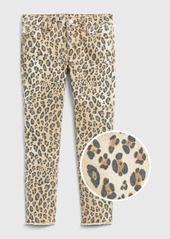 Gap Kids Leopard Print Skinny Jeans with Stretch