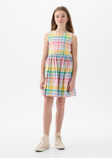 Gap Kids Linen-Cotton Cutout Dress