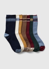 Gap Kids Marled Rib Crew Socks (7-Pack)