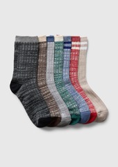 Gap Kids Marled Rib Crew Socks (7-Pack)