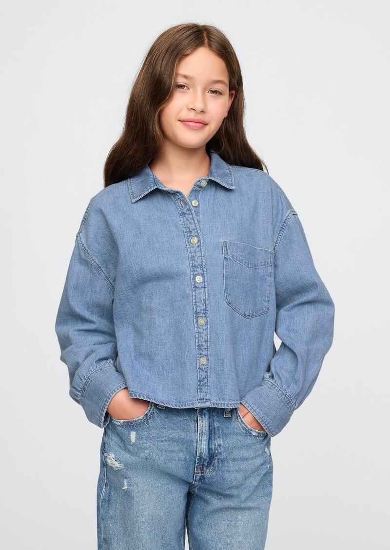 Gap Kids Oversized Denim Shirt