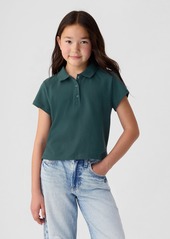 Gap Kids Pique Cropped Polo Shirt Shirt