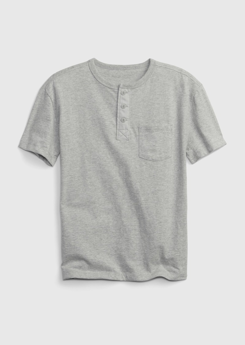 Gap Kids Pocket Henley T-Shirt
