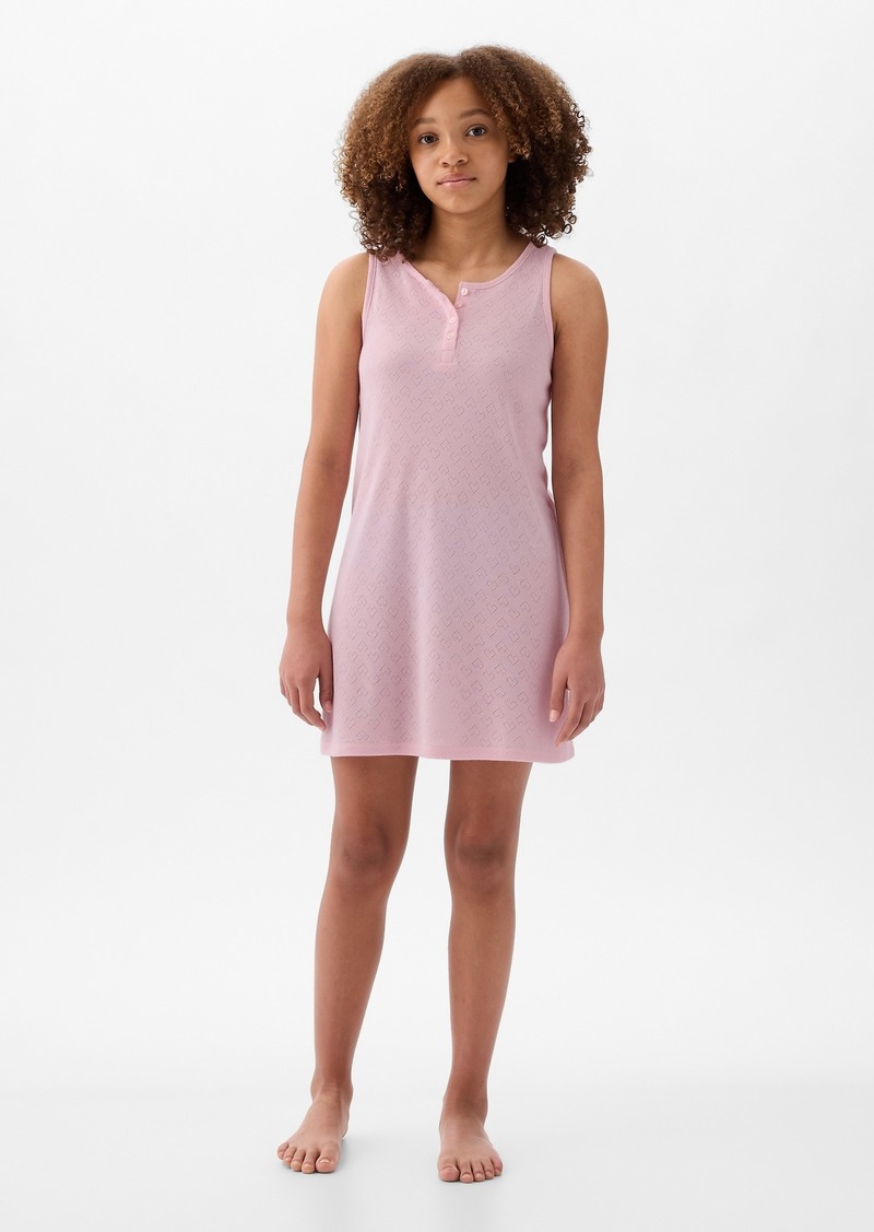 Gap Kids Recycled Pointelle PJ Dress