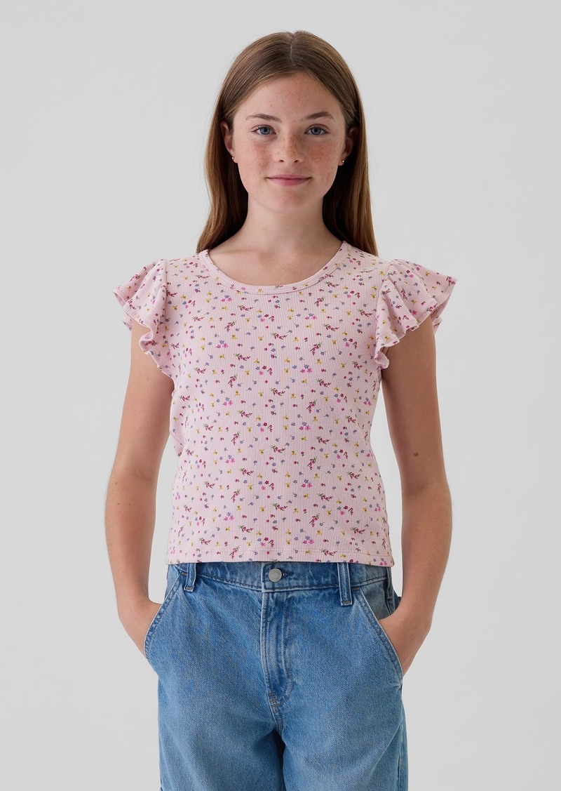 Gap Kids Rib Flutter T-Shirt