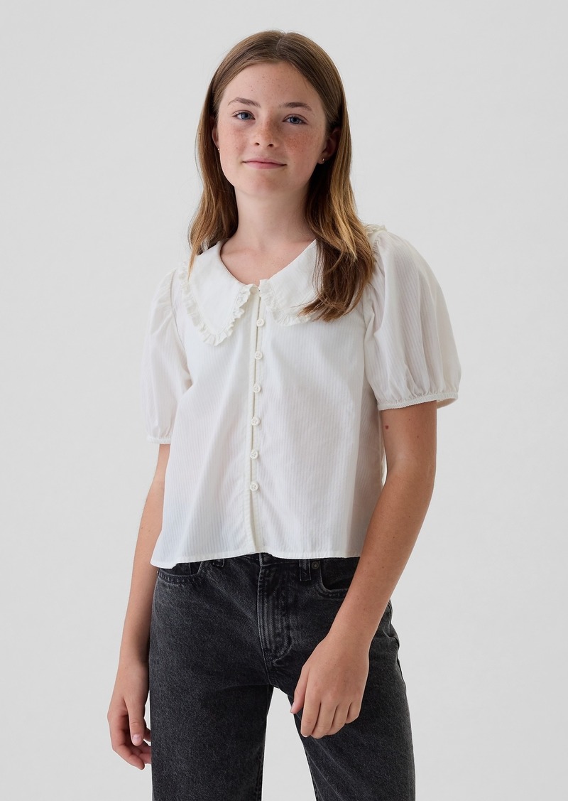 Gap Kids Ruffle Collar Shirt